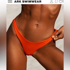 NWT Ark swimwear Hybrids bikini bottoms in Tangerine size m